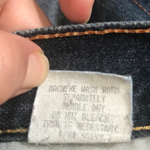 💙👖7FAM! VINTAGE FLARE👖💙29 7/8 31.5” REPAIR - Picture 13 of 16